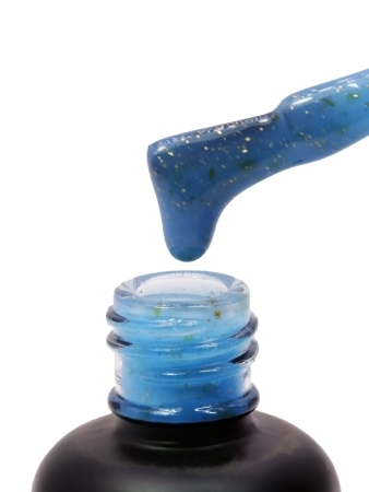 Каучуковая база Dona Jerdona для ногтей Potal Base №9 синий 10 мл