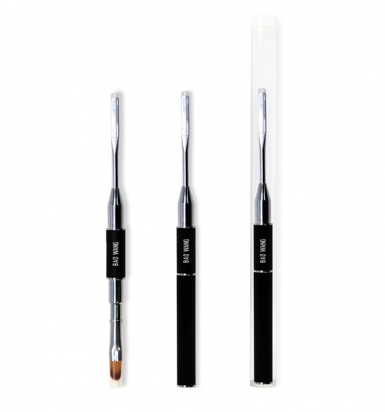 Кисть и шпатель для полигеля 2 в 1, BW-004