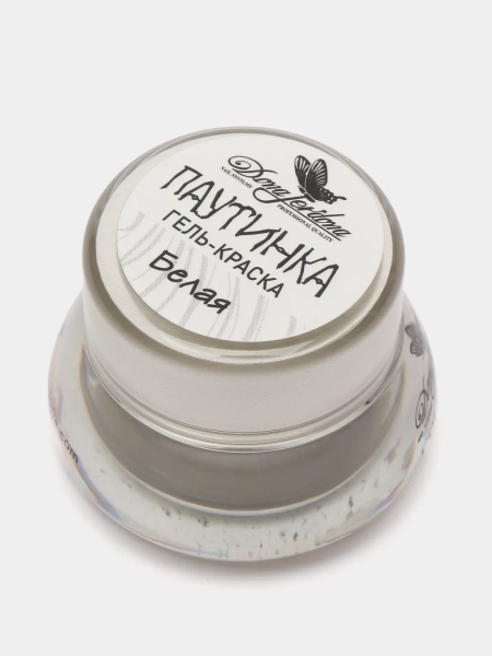 Гель-краска Паутинка Dona Jerdona для дизайна ногтей, белая, 10 гр Гель-краска Паутинка Dona Jerdona для дизайна ногтей, белая, 10 гр