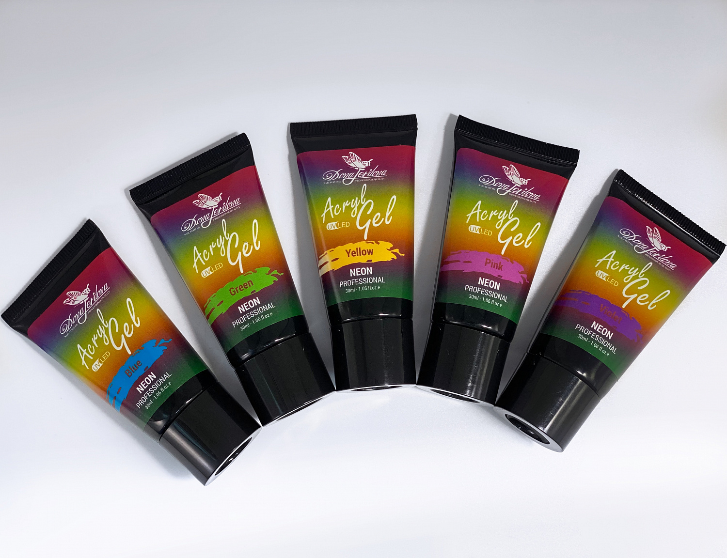 Неоновый полигель Dona Jerdona "Ибица" розовый 30 мл