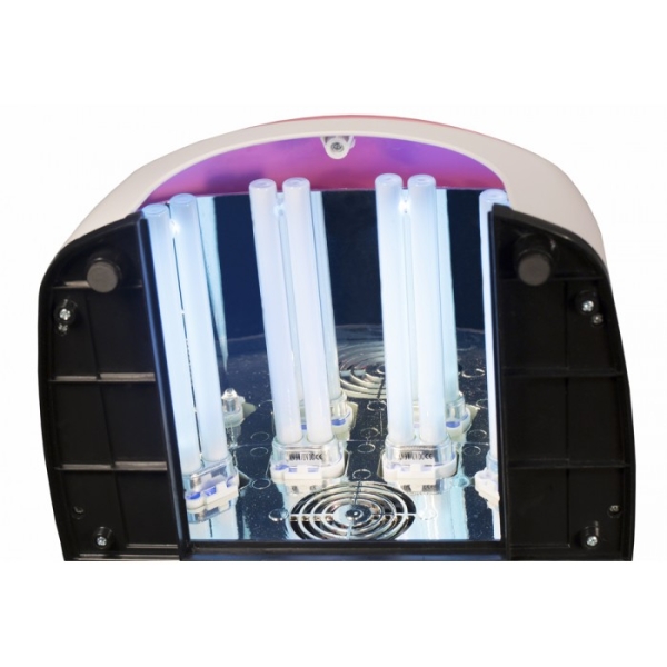 Лампа Dona Jerdona UV 36W с вентилятором розовая