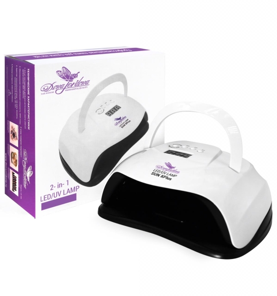 Dona Jerdona Профессиональная гибридная лампа Sun X Plus 2-в-1 UV/LED для маникюра 80 Вт Dona Jerdona Профессиональная гибридная лампа Sun X Plus 2-в-1 UV/LED для маникюра 80 Вт