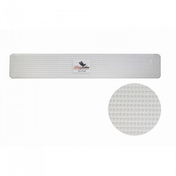 Пилка для искусственных ногтей 60/60 сетчатая, прямая, широкая, белая