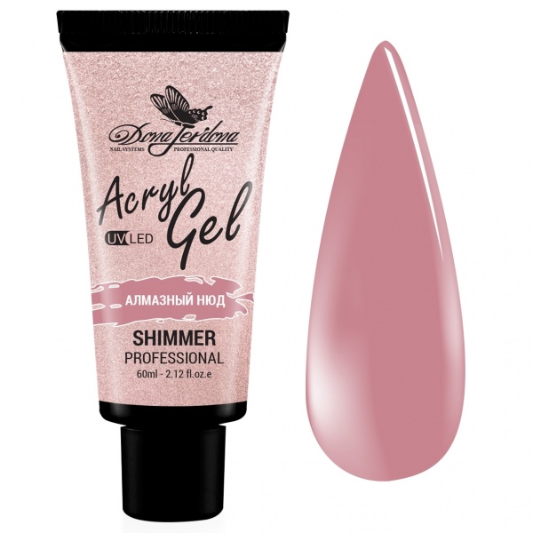 Полигель с шиммером Dona Jerdona "Алмазный нюд" 30 мл Полигель с шиммером Dona Jerdona "Алмазный нюд" 30 мл