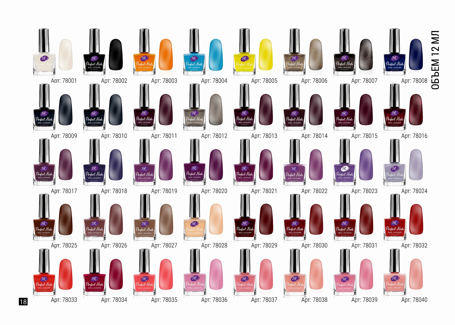 Лак для ногтей HR Perfect Nails №01