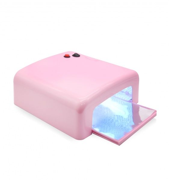 Luxury Nails, Лампа UV для сушки ногтей 36 Вт, бледно-розовая