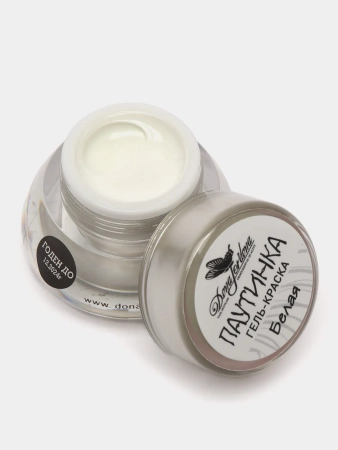 Гель-краска Паутинка Dona Jerdona для дизайна ногтей, белая, 10 гр Гель-краска Паутинка Dona Jerdona для дизайна ногтей, белая, 10 гр