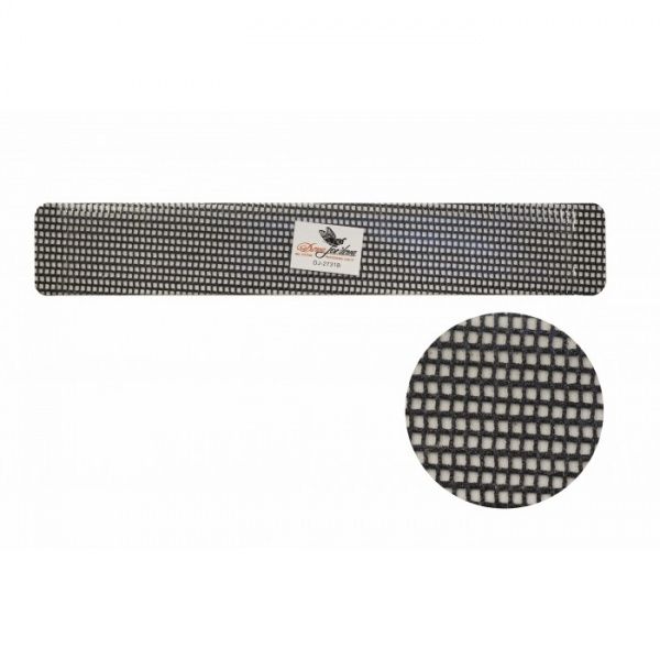 Пилка для искусственных ногтей 60/60 сетчатая, прямая, широкая, черная