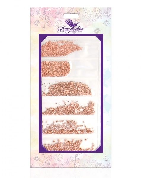 Бульонки для дизайна ногтей Dona Jerdona "Бронза" 6 размеров Бульонки для дизайна ногтей Dona Jerdona "Бронза" 6 размеров