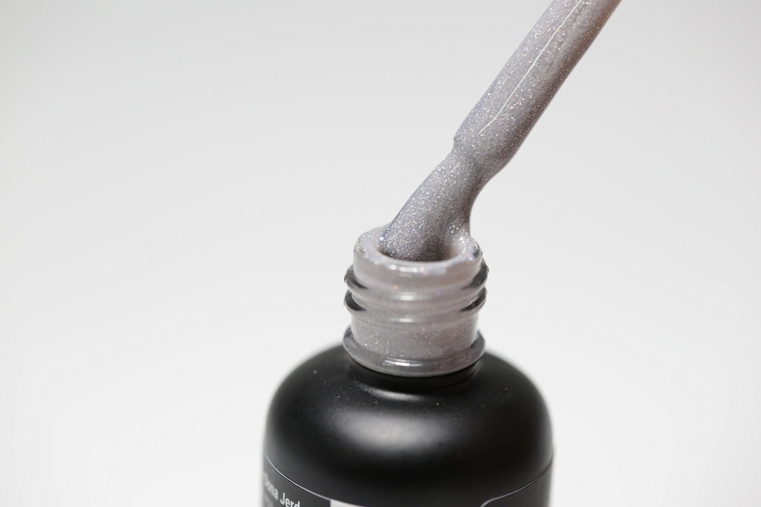 Dona Jerdona, Гель-лак тёмно-серый с частицами шиммера "Алмазная пыль" №03