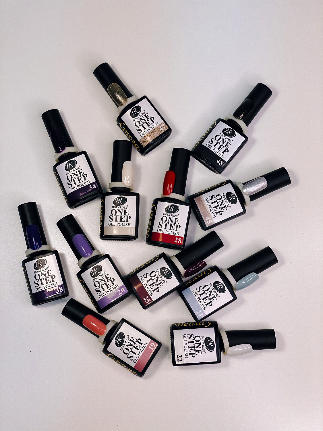 Однофазный гель-лак Holy Rose Beauty для ногтей One-Step №01