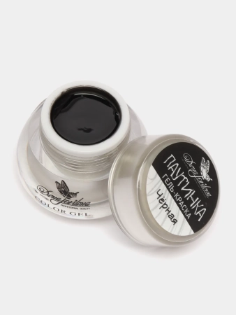 Гель-краска Паутинка Dona Jerdona для дизайна ногтей, черная, 10 гр Гель-краска Паутинка Dona Jerdona для дизайна ногтей, черная, 10 гр