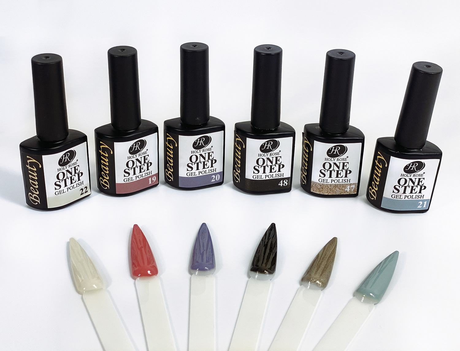 Однофазный гель-лак Holy Rose Beauty для ногтей One-Step №01