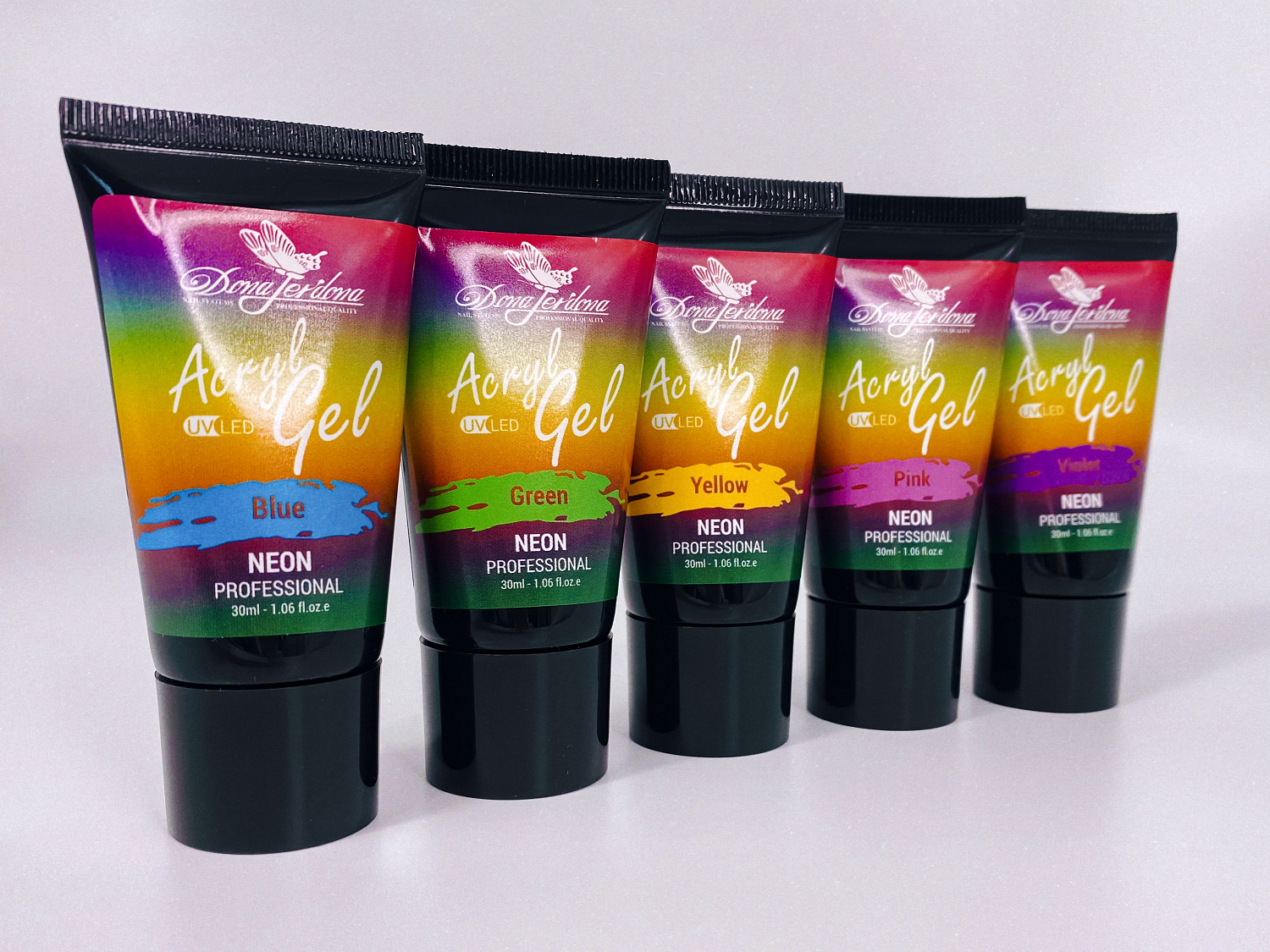 Неоновый полигель Dona Jerdona "Ибица" розовый 30 мл