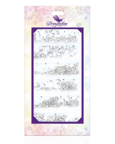 Стразы для дизайна ногтей Dona Jerdona, прозрачные №3 Стразы для дизайна ногтей Dona Jerdona, прозрачные №3